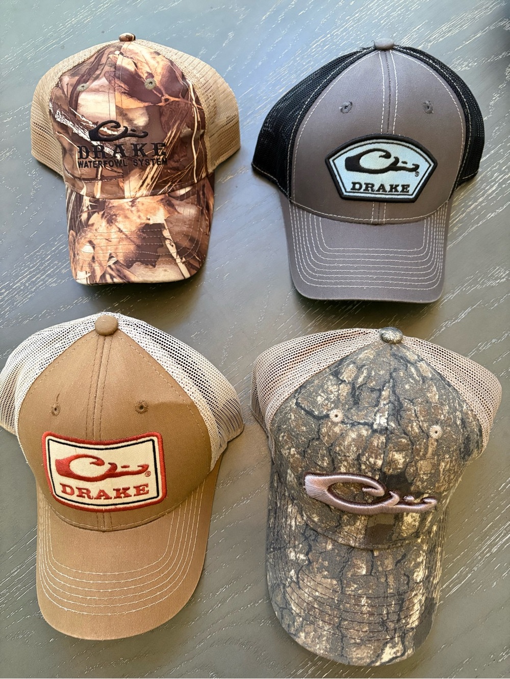 Bundle (4) Drake Waterfowl Hunting Caps